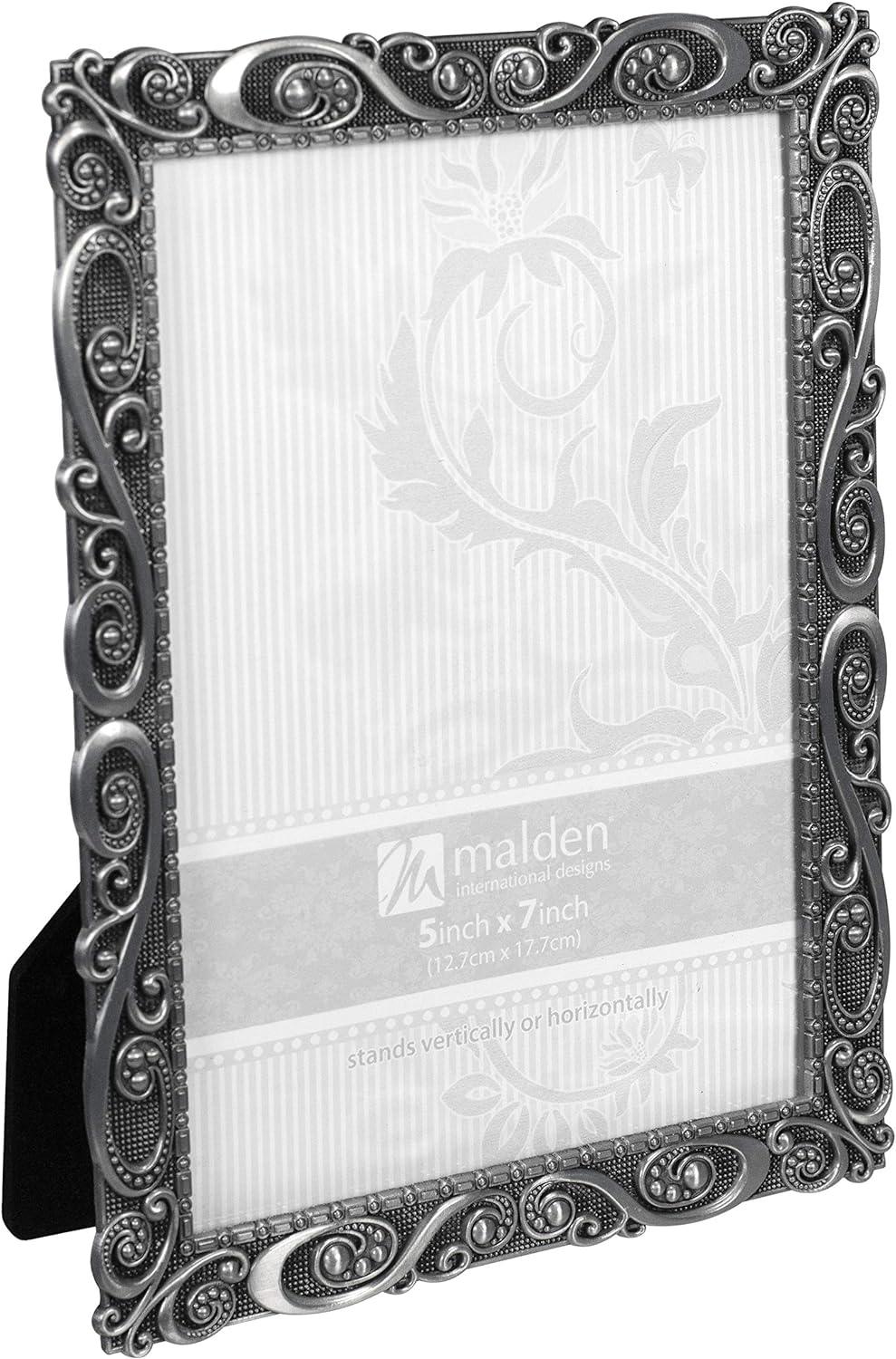 Malden Morgan Pewter Swirl 5X7 Frame - Image 2