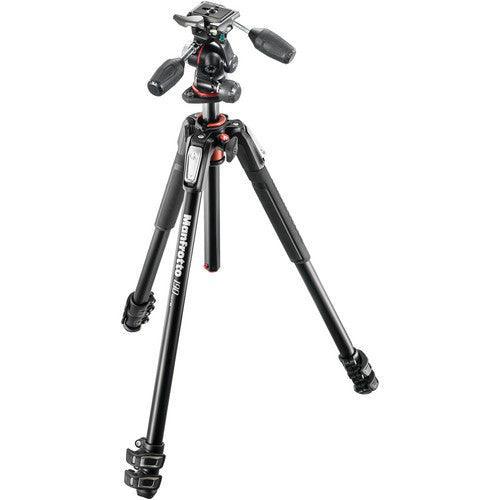 Manfrotto Aluminum MK190XPRO3-3W Tripod Kit with 3-Way Pan/Tilt Head