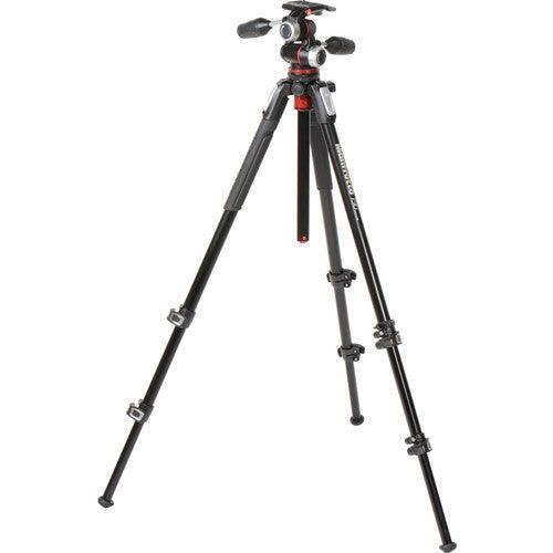 Manfrotto Aluminum MK190XPRO3-3W Tripod Kit with 3-Way Pan/Tilt Head - Image 2