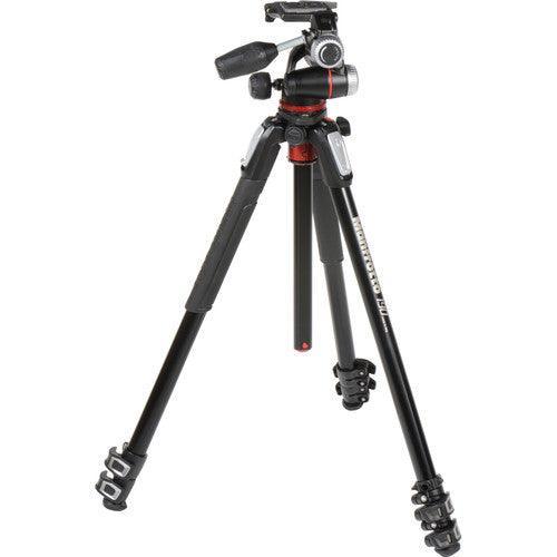 Manfrotto Aluminum MK190XPRO3-3W Tripod Kit with 3-Way Pan/Tilt Head - Image 4