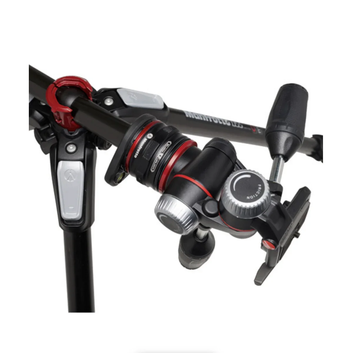 Manfrotto MT055CXPRO3 Carbon Fiber Tripod with MHXPRO-3W Head & Move Quick Release Kit - Image 3