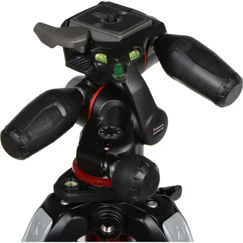 Manfrotto MT055XPRO3-3W Aluminum Tripod with 3-Way Pan/Tilt Head - Image 2