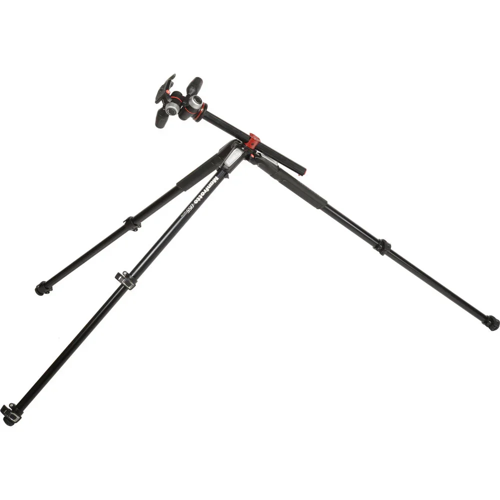 Manfrotto MT055XPRO3-3W Aluminum Tripod with 3-Way Pan/Tilt Head - Image 5
