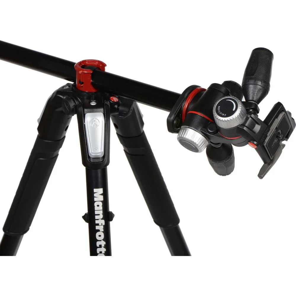 Manfrotto MT055XPRO3-3W Aluminum Tripod with 3-Way Pan/Tilt Head - Image 6