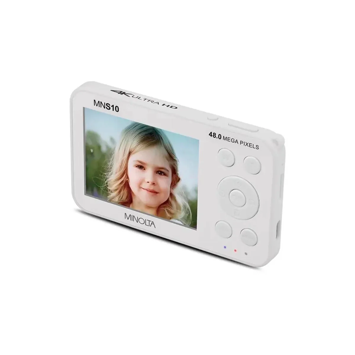 Minolta MNS10 Ultra Slim 48MP 4K Digital Camera (White) - Image 5
