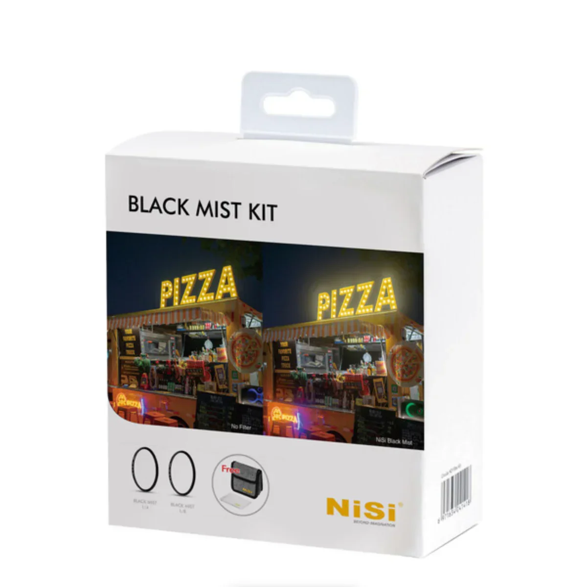 NiSi 72mm Black Mist 1/4 and 1/8 Filter Kit with Case