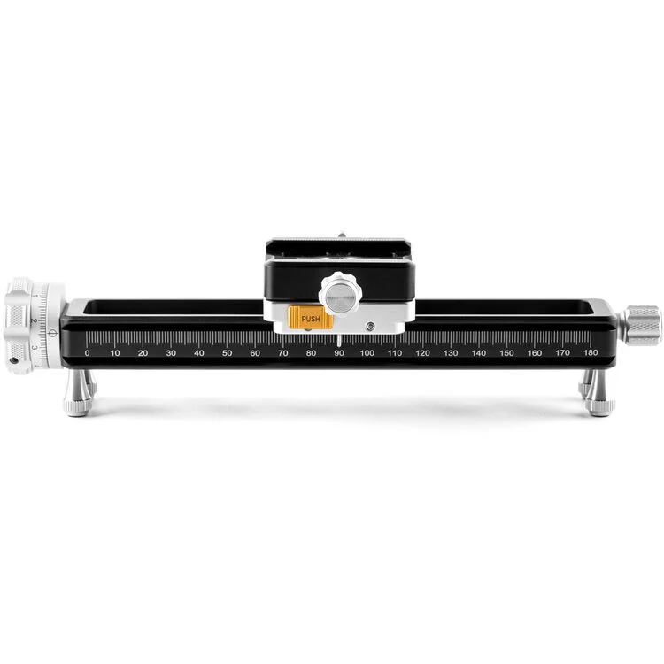 NiSi Macro Focusing Rail NM-200S with 360° Rotating Clamp (7.9" Length) - Image 4