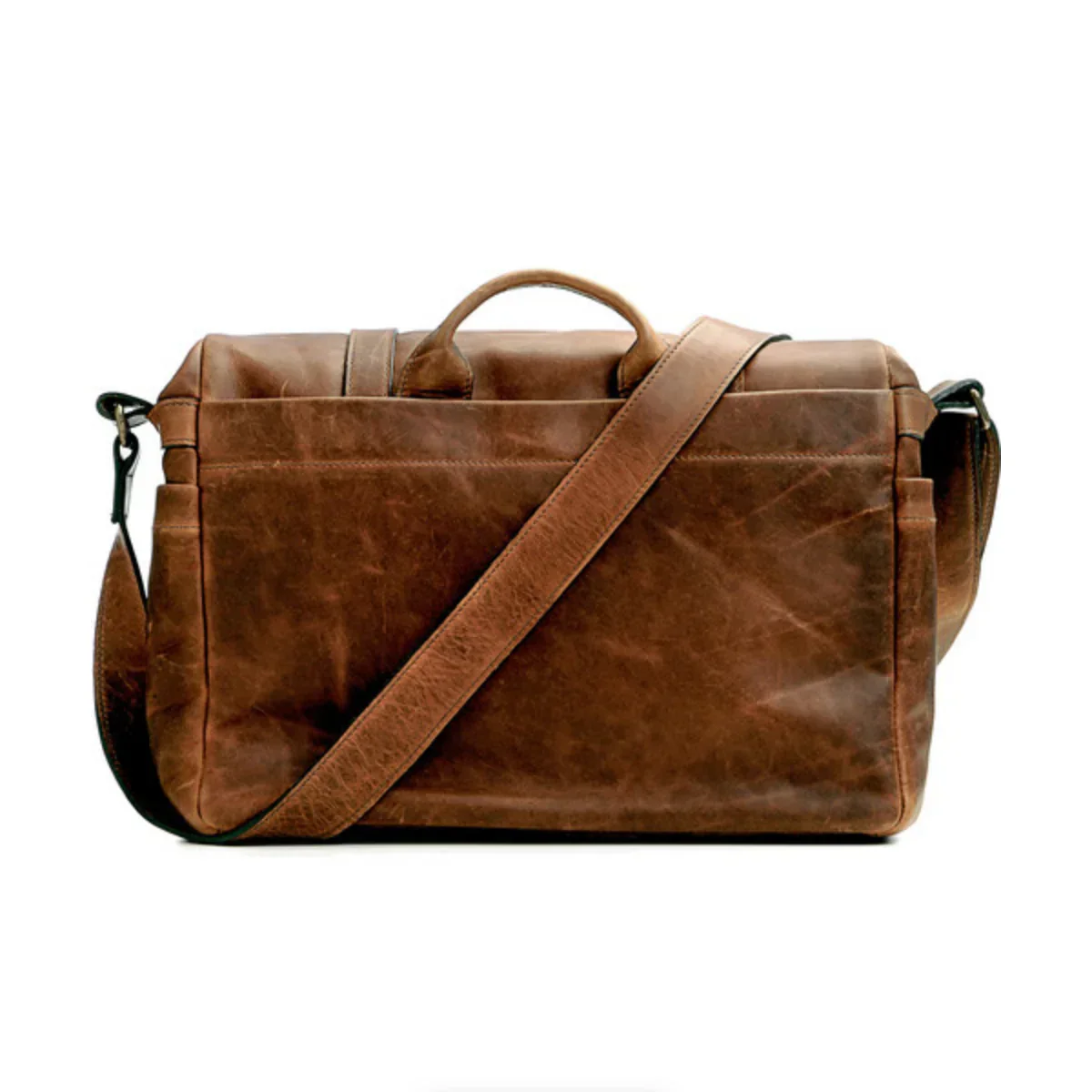 ONA Brixton Leather Camera/Laptop Messenger Bag (Antique Cognac) - Image 3