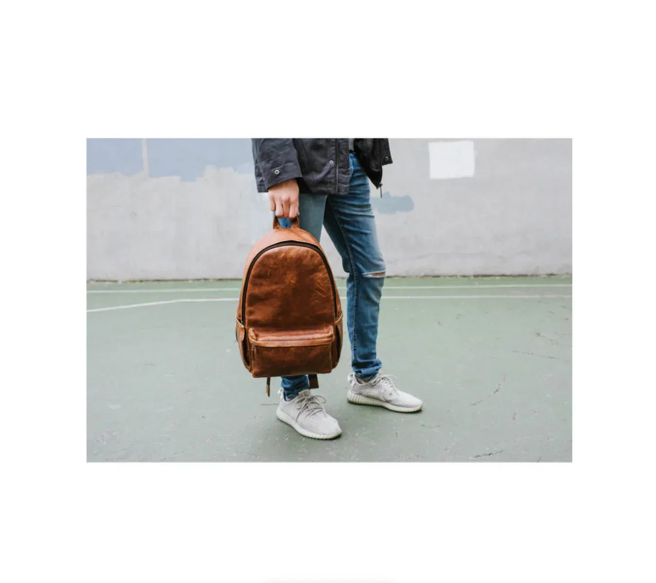 ONA Clifton Leather Camera and Everyday Backpack (Antique Cognac) - Image 12