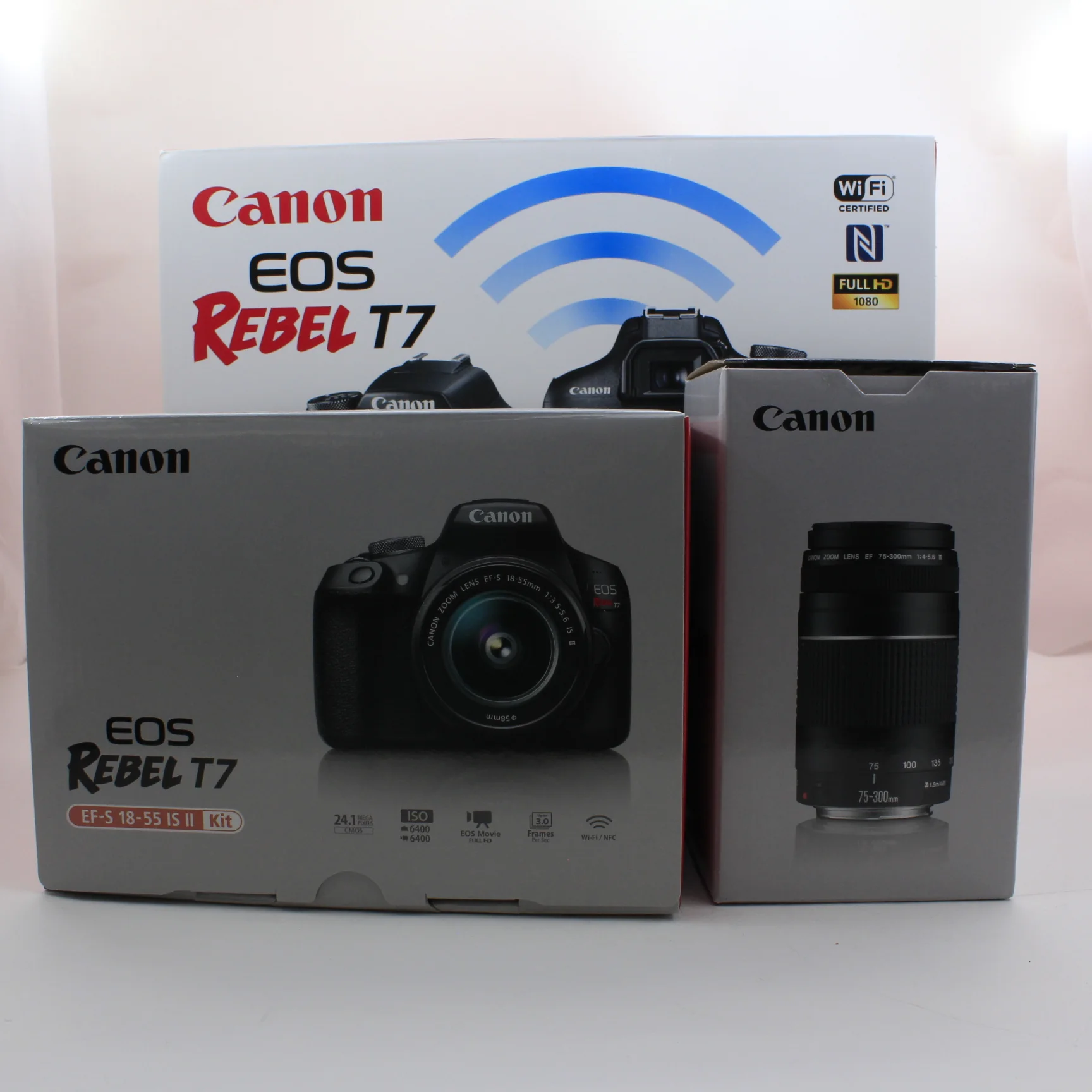 * OPEN BOX EXCELLENT * Canon EOS Rebel T7 DSLR Camera with 18-55mm and 75-300mm Lenses - Image 35