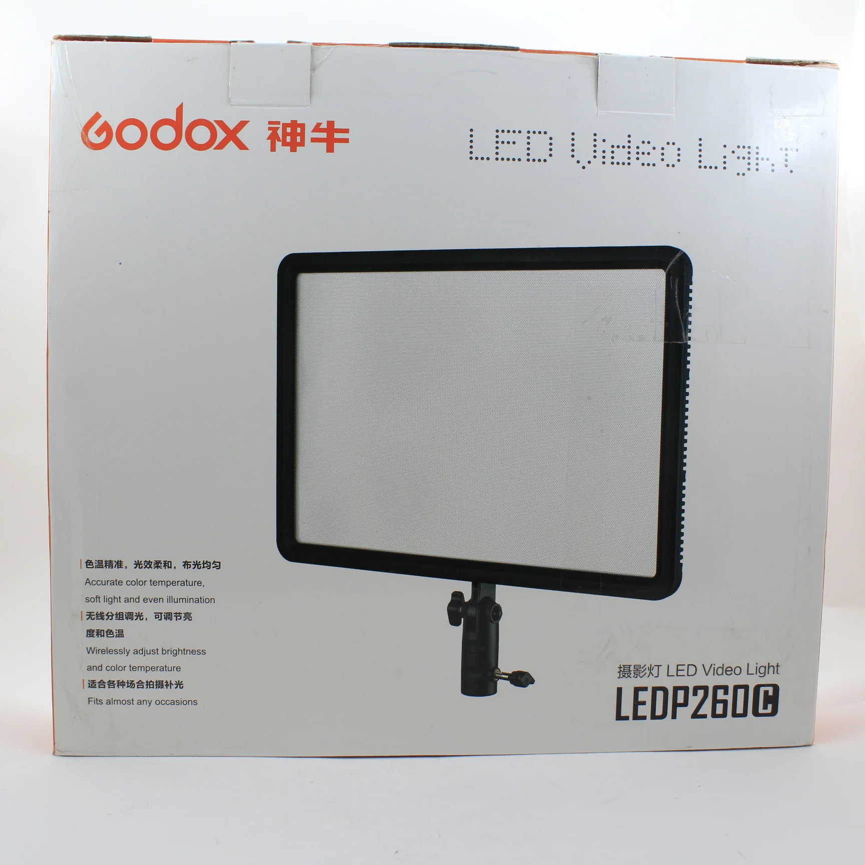 * OPEN BOX EXCELLENT * Godox LEDP260C Bi-Color LED Light Panel - Image 10