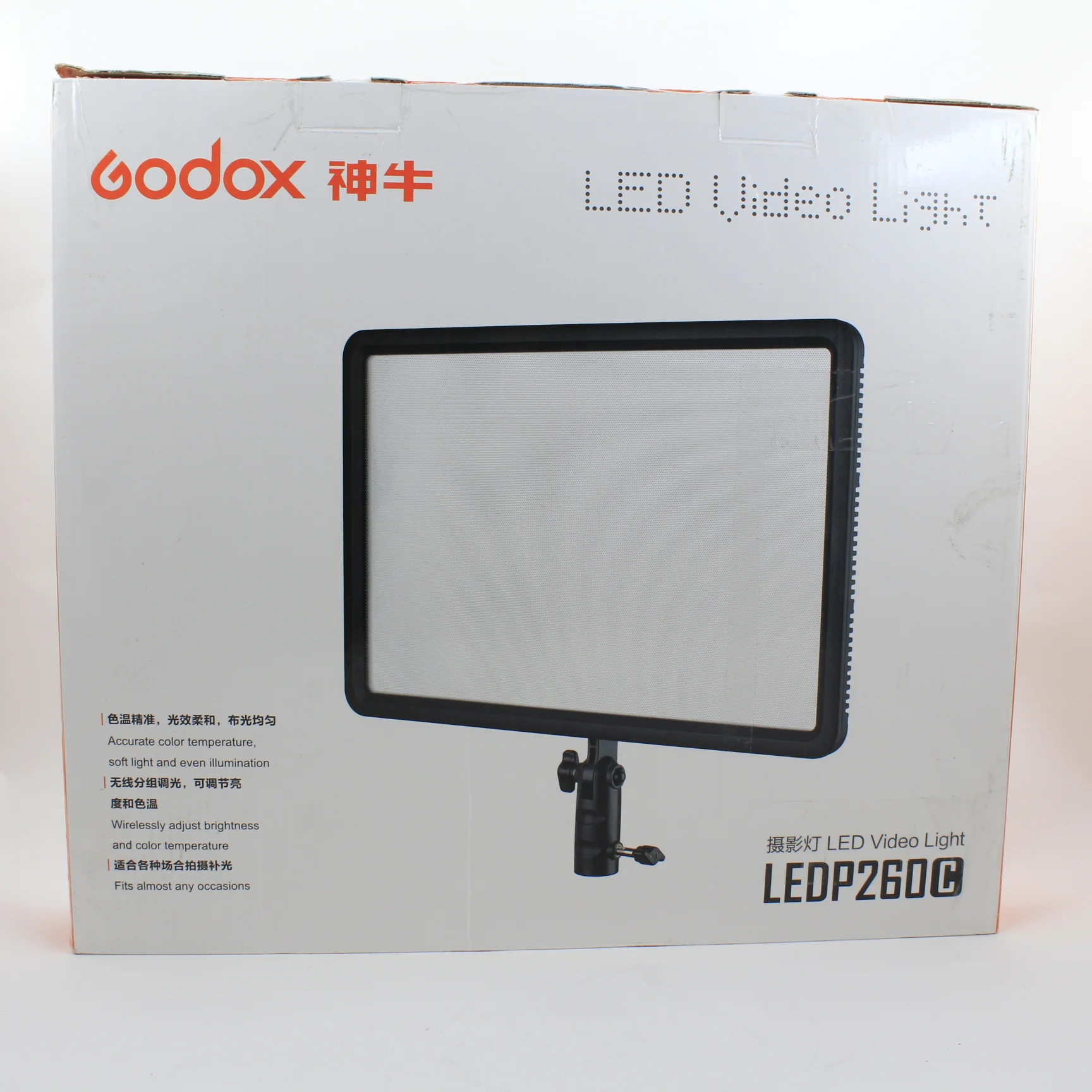 * OPEN BOX EXCELLENT * Godox LEDP260C Bi-Color LED Light Panel - Image 10