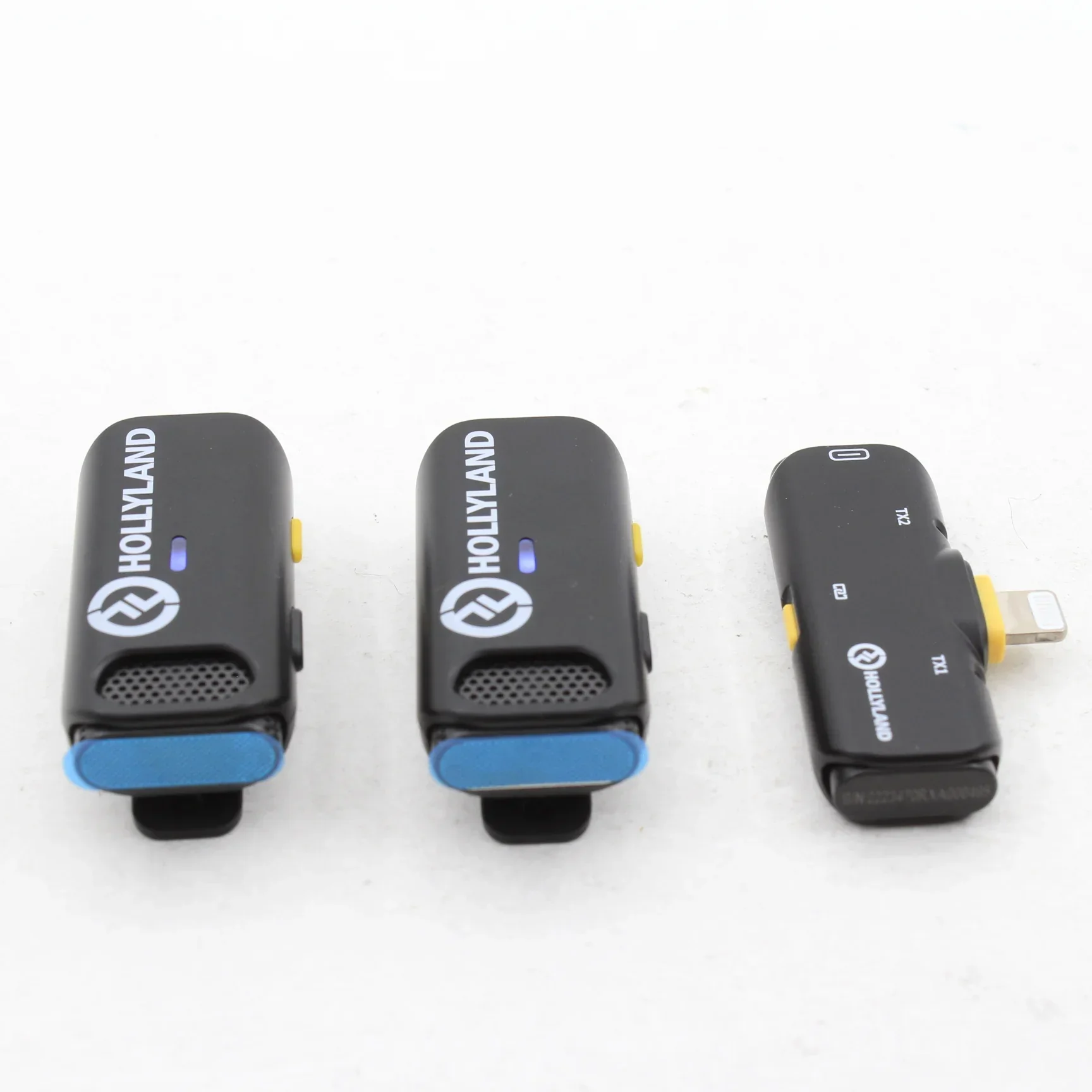 * OPEN BOX EXCELLENT * Hollyland LARK C1 DUO 2-Person Wireless Microphone System with Lightning Connector for iOS Devices (Black, 2.4 GHz) - Image 5