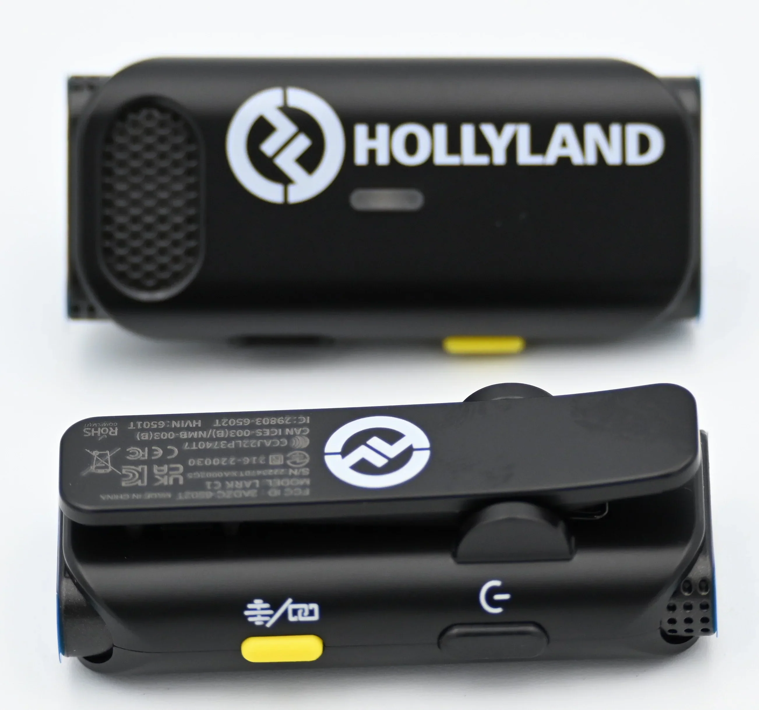 * OPEN BOX EXCELLENT * Hollyland LARK C1 DUO 2-Person Wireless Microphone System with Lightning Connector for iOS Devices (Black, 2.4 GHz) - Image 3
