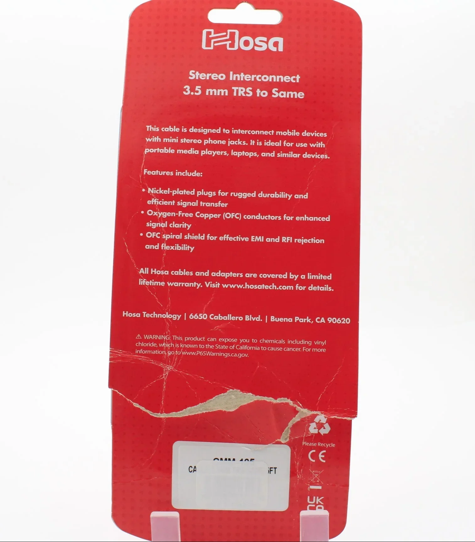 * OPEN BOX EXCELLENT * Hosa Stereo Mini Male to Stereo Mini Male Cable - 5' - Image 4