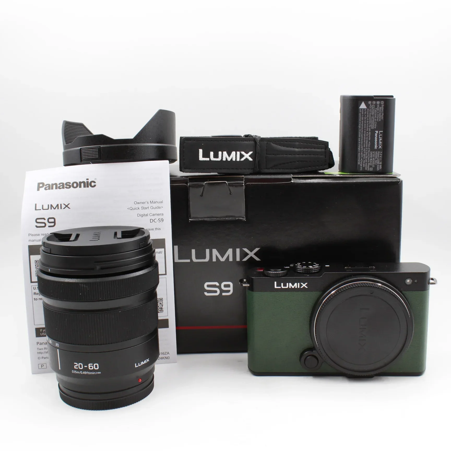 * OPEN BOX EXCELLENT * Panasonic Lumix S9 Mirrorless Camera with S 20-60mm f/3.5-5.6 Lens (Dark Olive)