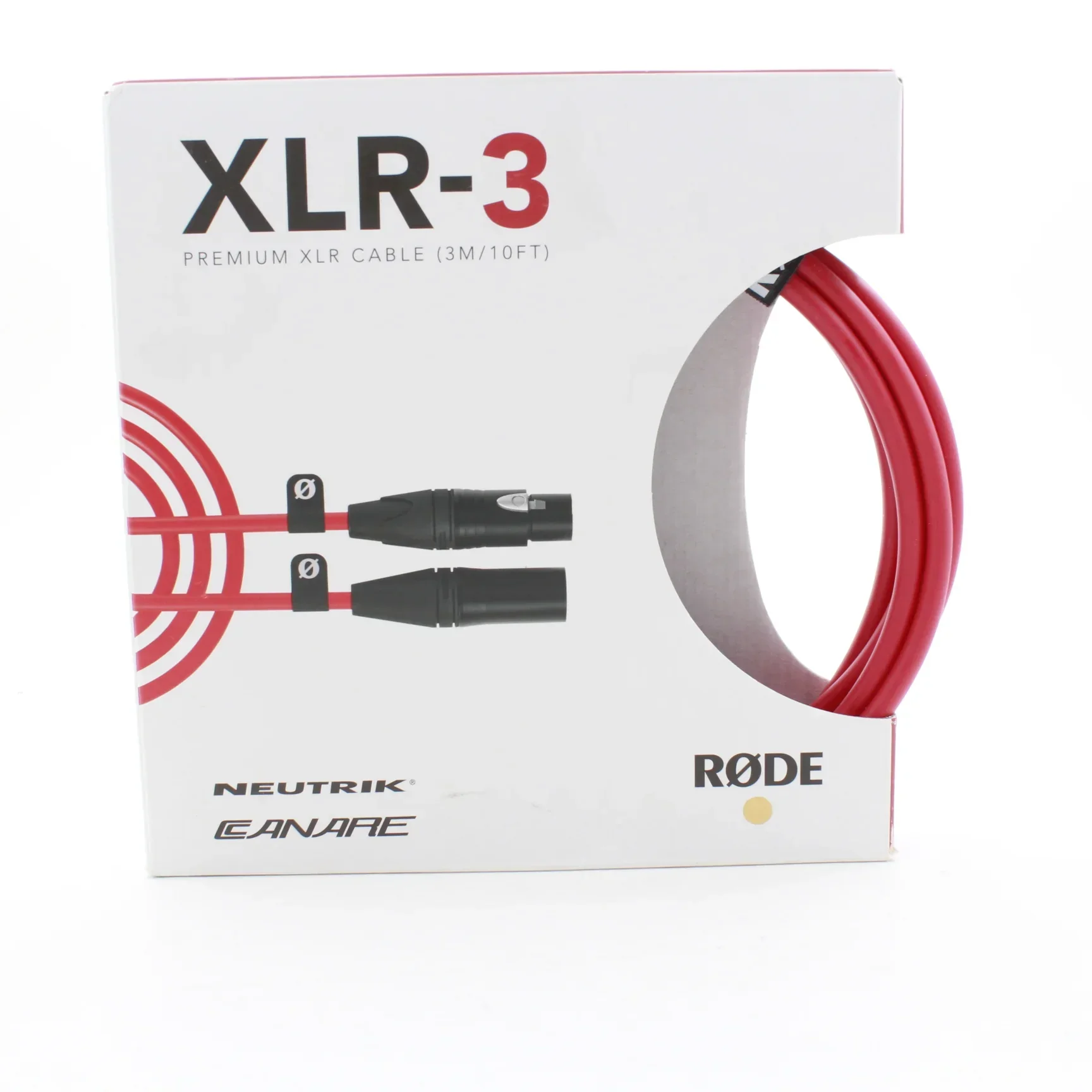 * OPEN BOX EXCELLENT * RODE XLR Male to Female Cable - 9.8' (Red)