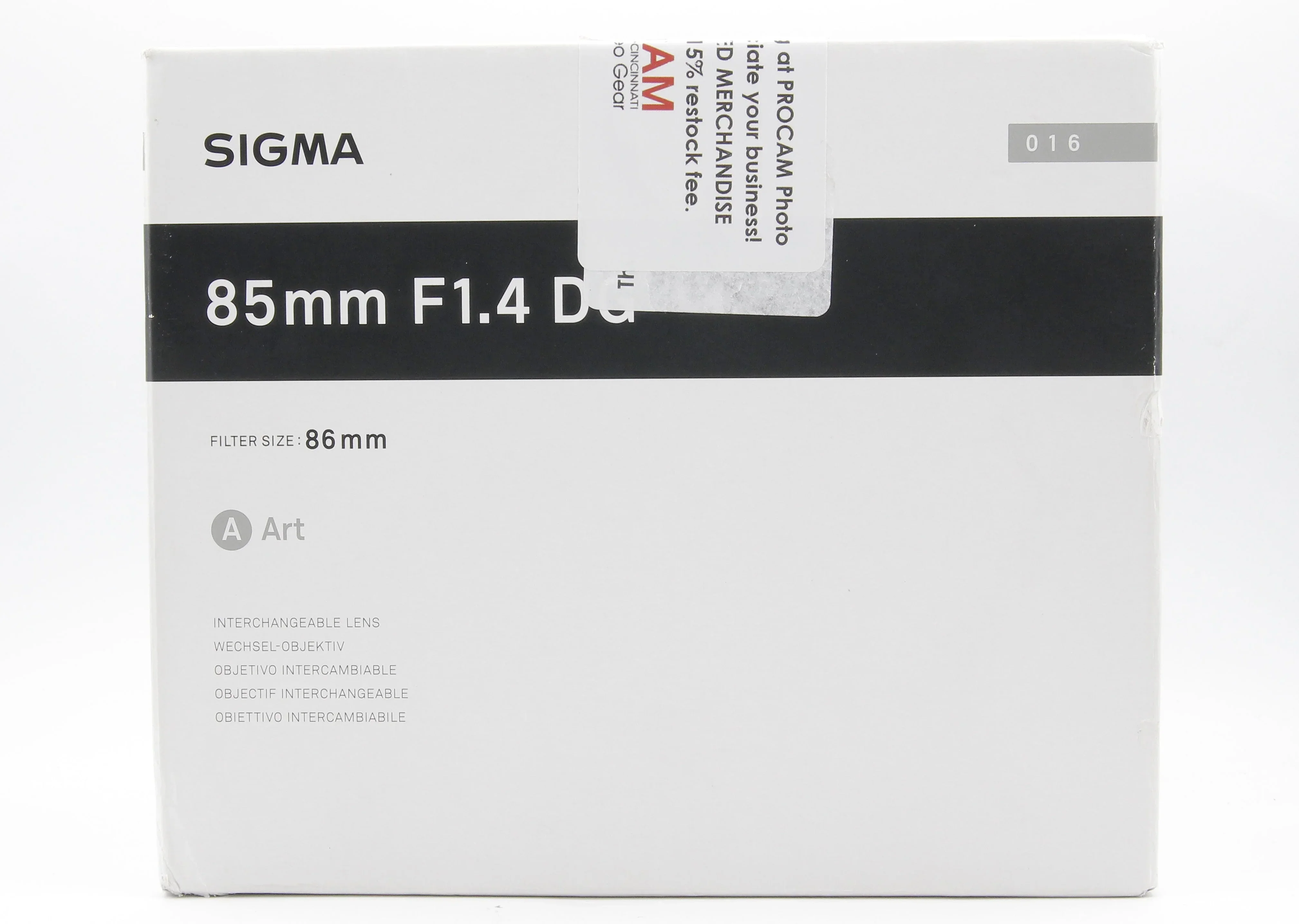 * OPEN BOX EXCELLENT * Sigma 85mm f/1.4 DG HSM Art Lens for Leica L (Version 1) - Image 8