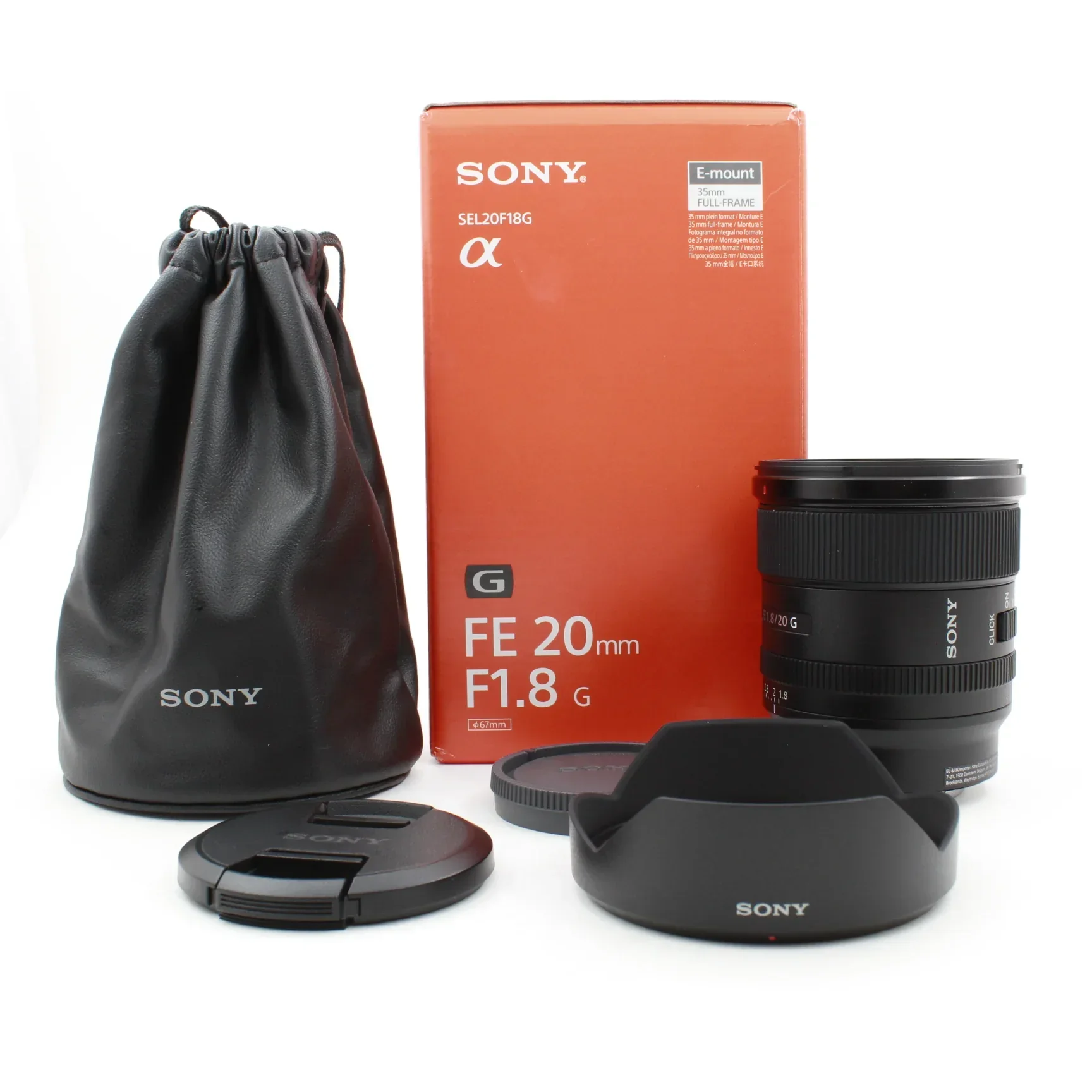 * OPEN BOX EXCELLENT * Sony FE 20mm f/1.8 G Lens