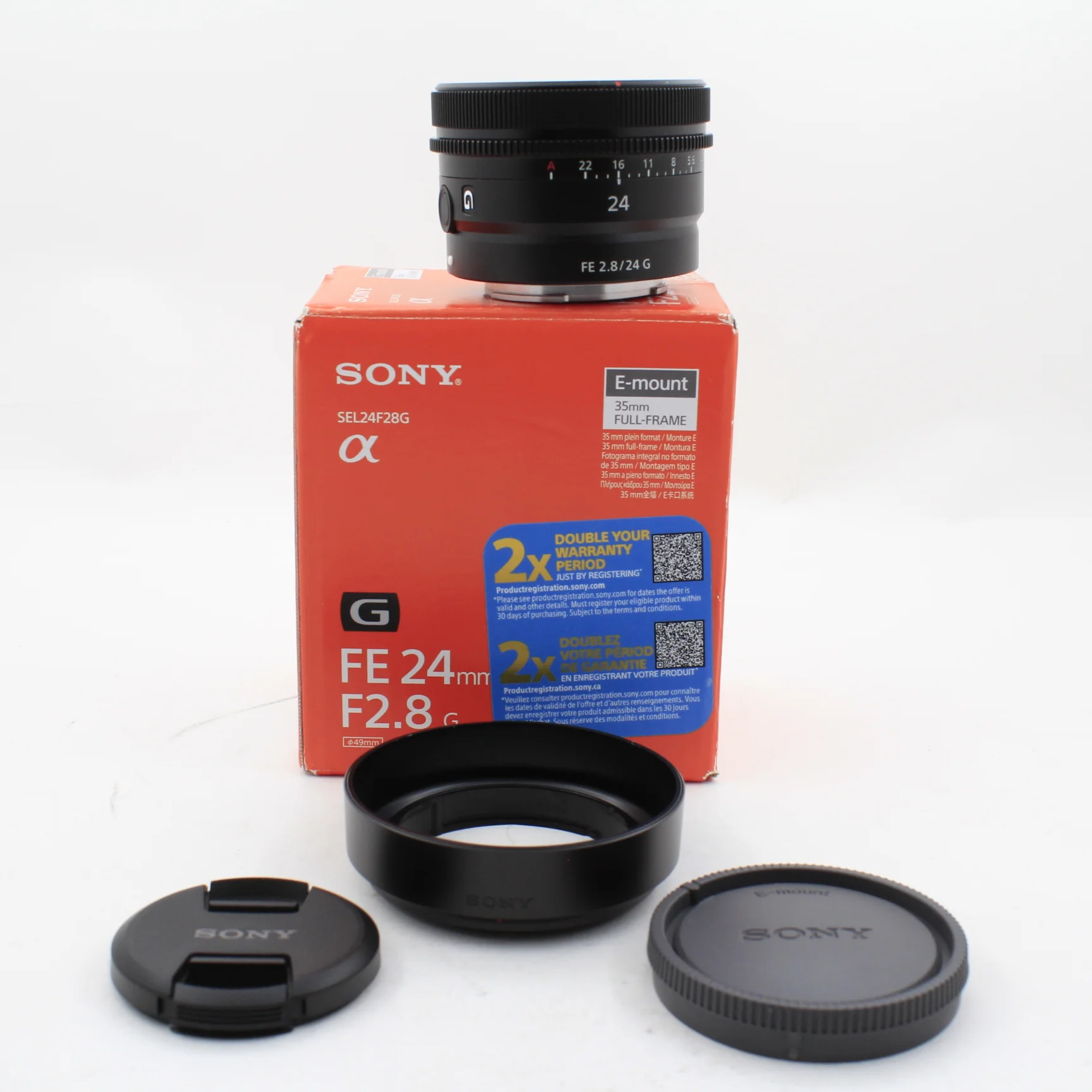 * OPEN BOX EXCELLENT * Sony FE 24mm f/2.8 G Lens