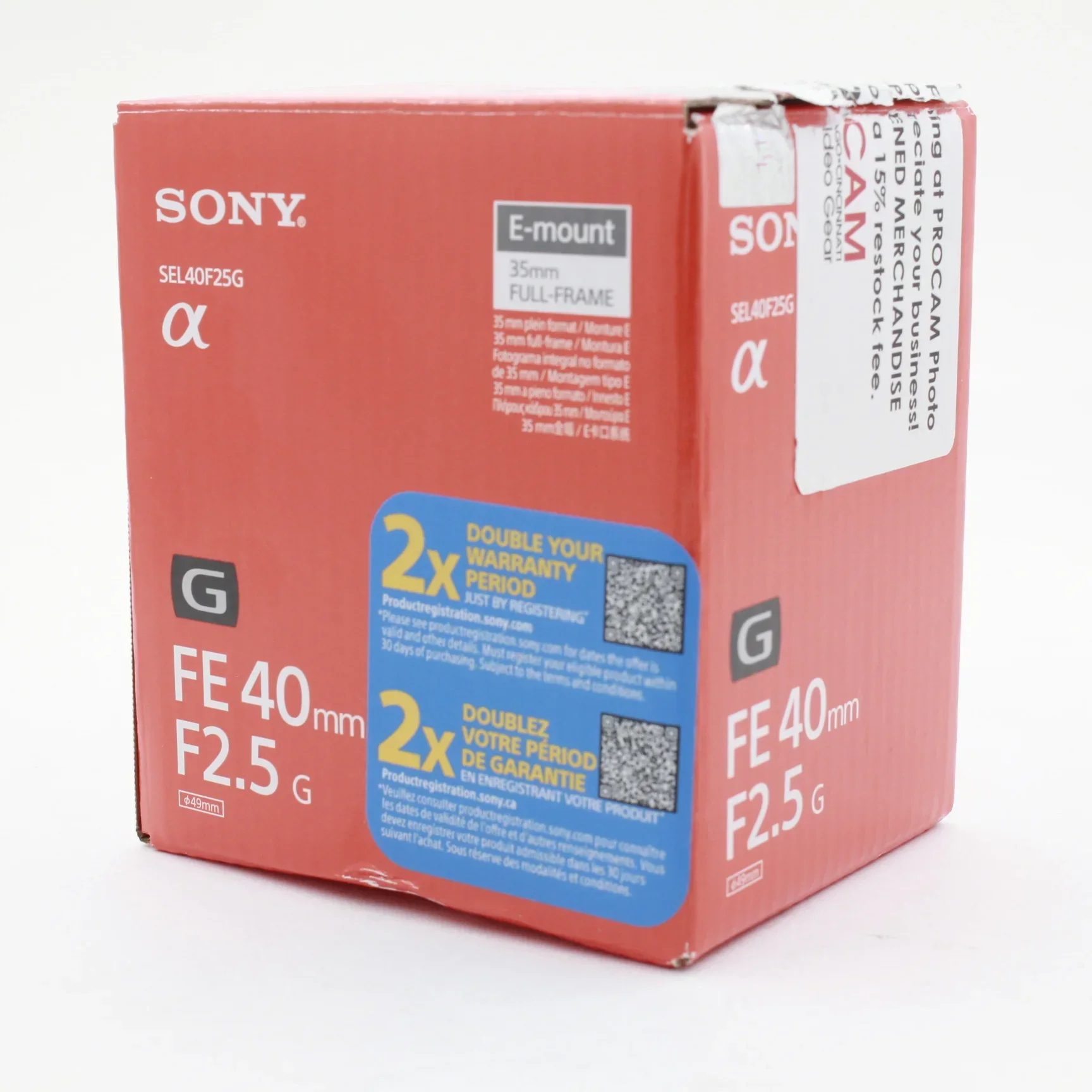 * OPEN BOX EXCELLENT * Sony FE 40mm f/2.5 G Lens - Image 12