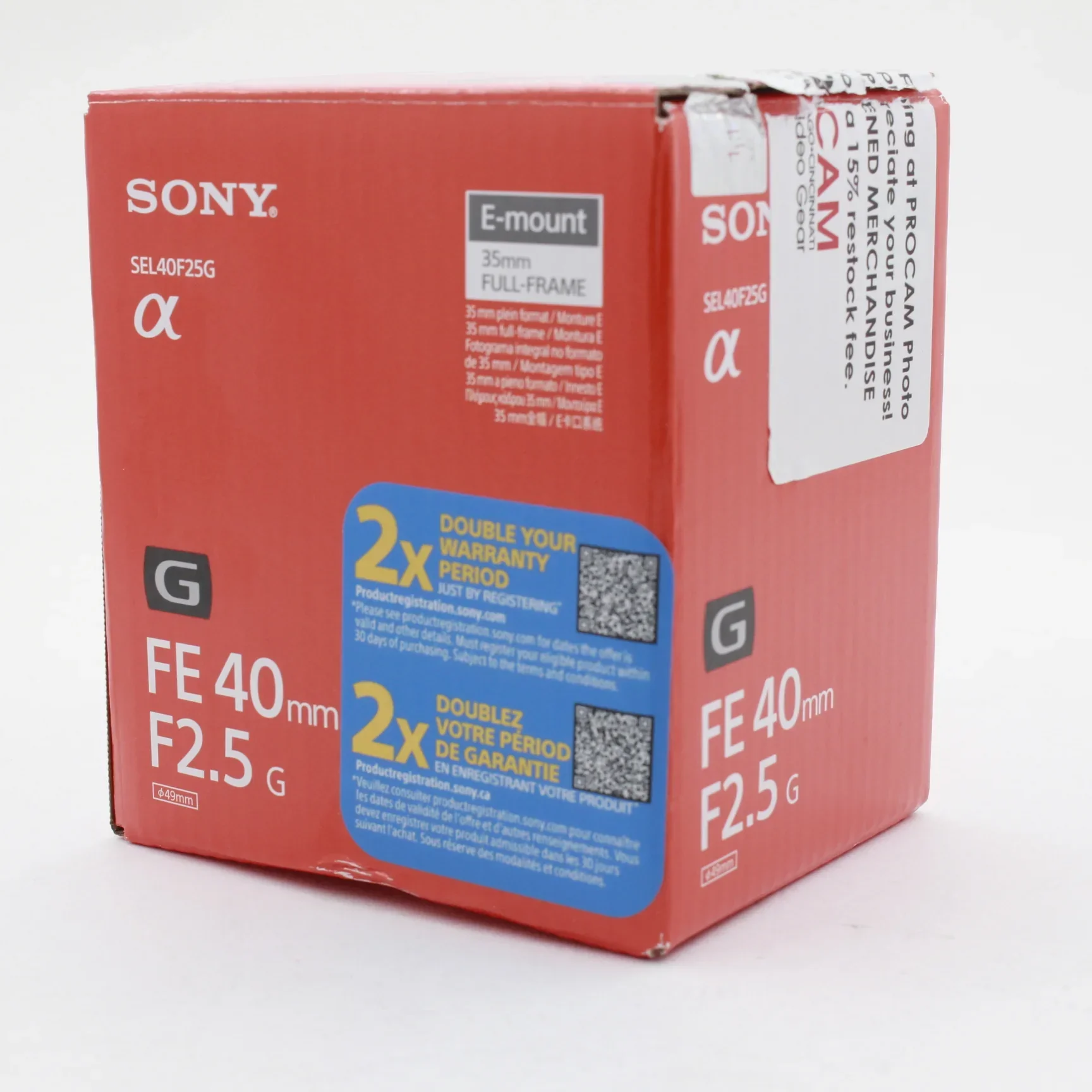 * OPEN BOX EXCELLENT * Sony FE 40mm f/2.5 G Lens - Image 13