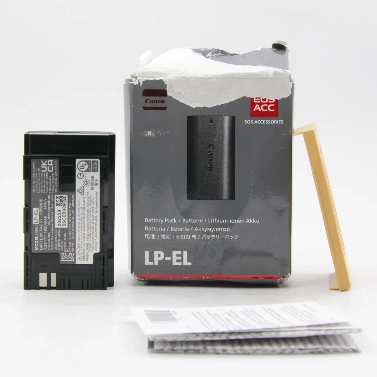 * OPEN BOX GOOD * Canon LP-EL Lithium-Ion Battery Pack for Speedlite EL-1