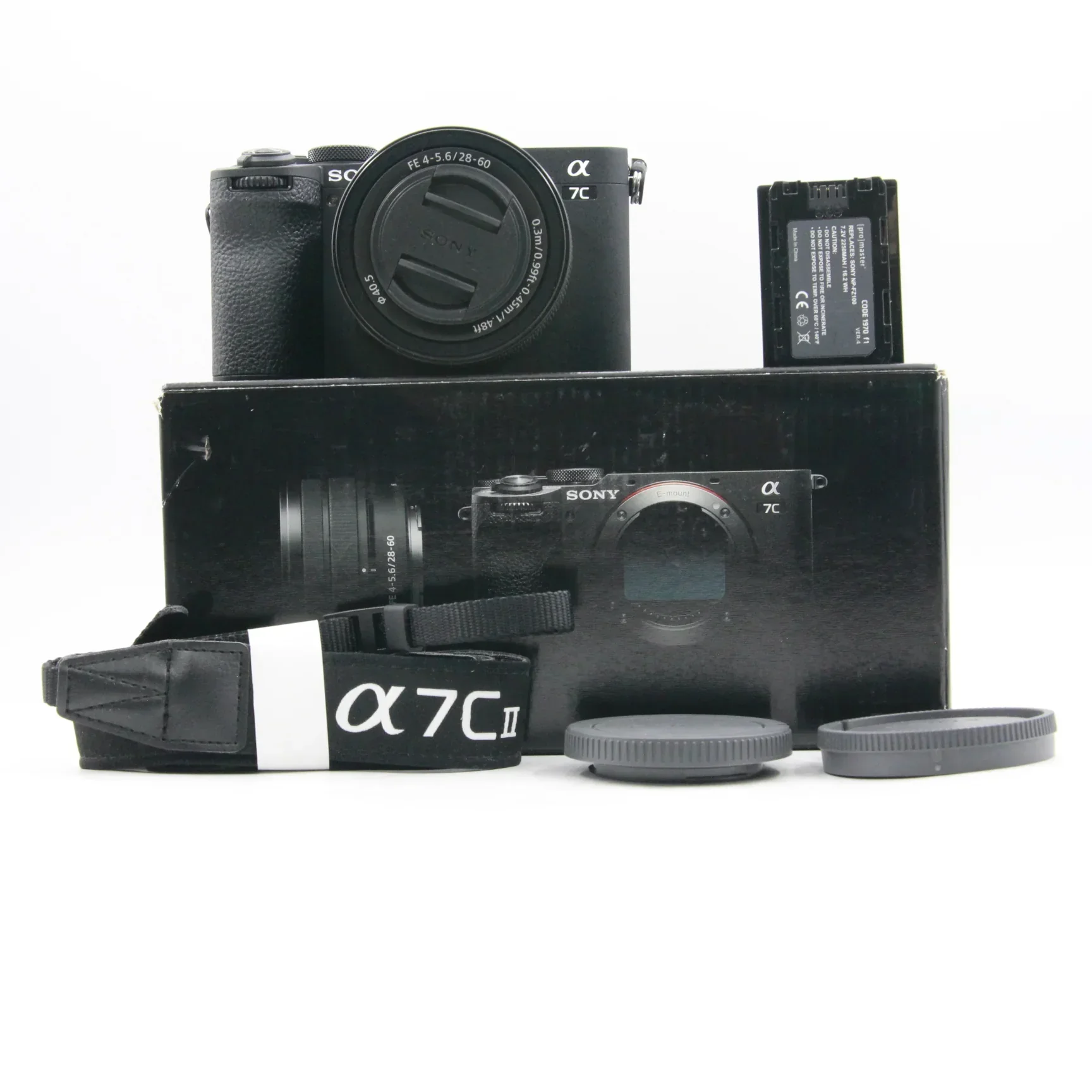 * OPEN BOX FAIR * Sony a7C II Mirrorless Digital Camera with FE 28-60mm f/4-5.6 Lens (Black)