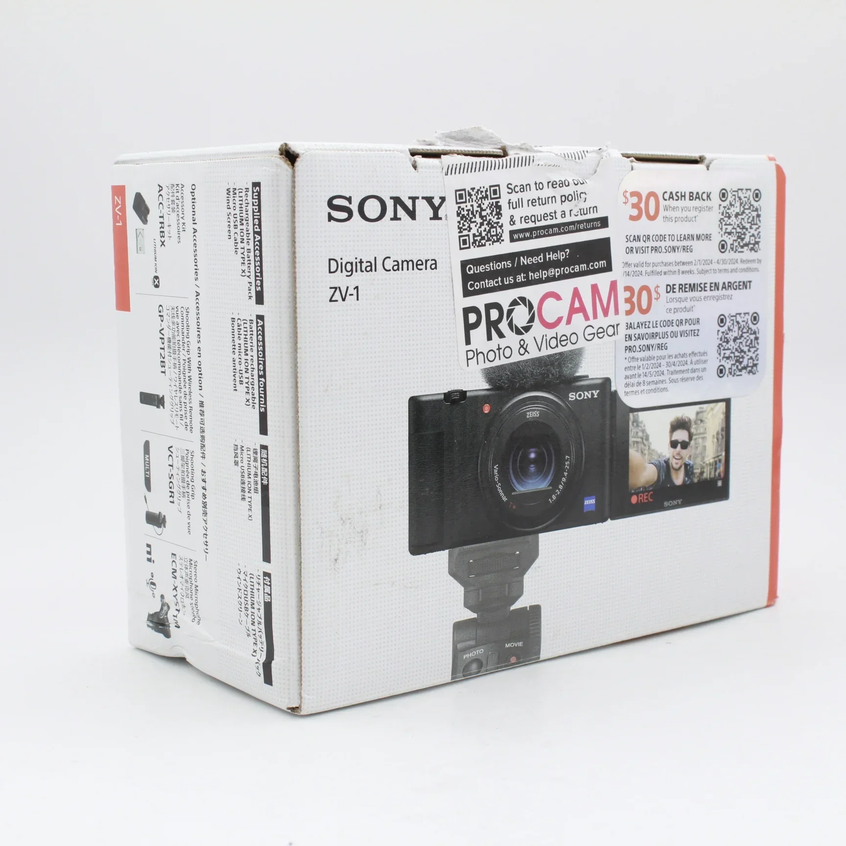* OPEN BOX FAIR * Sony ZV-1 Digital Camera (Black) - Image 11