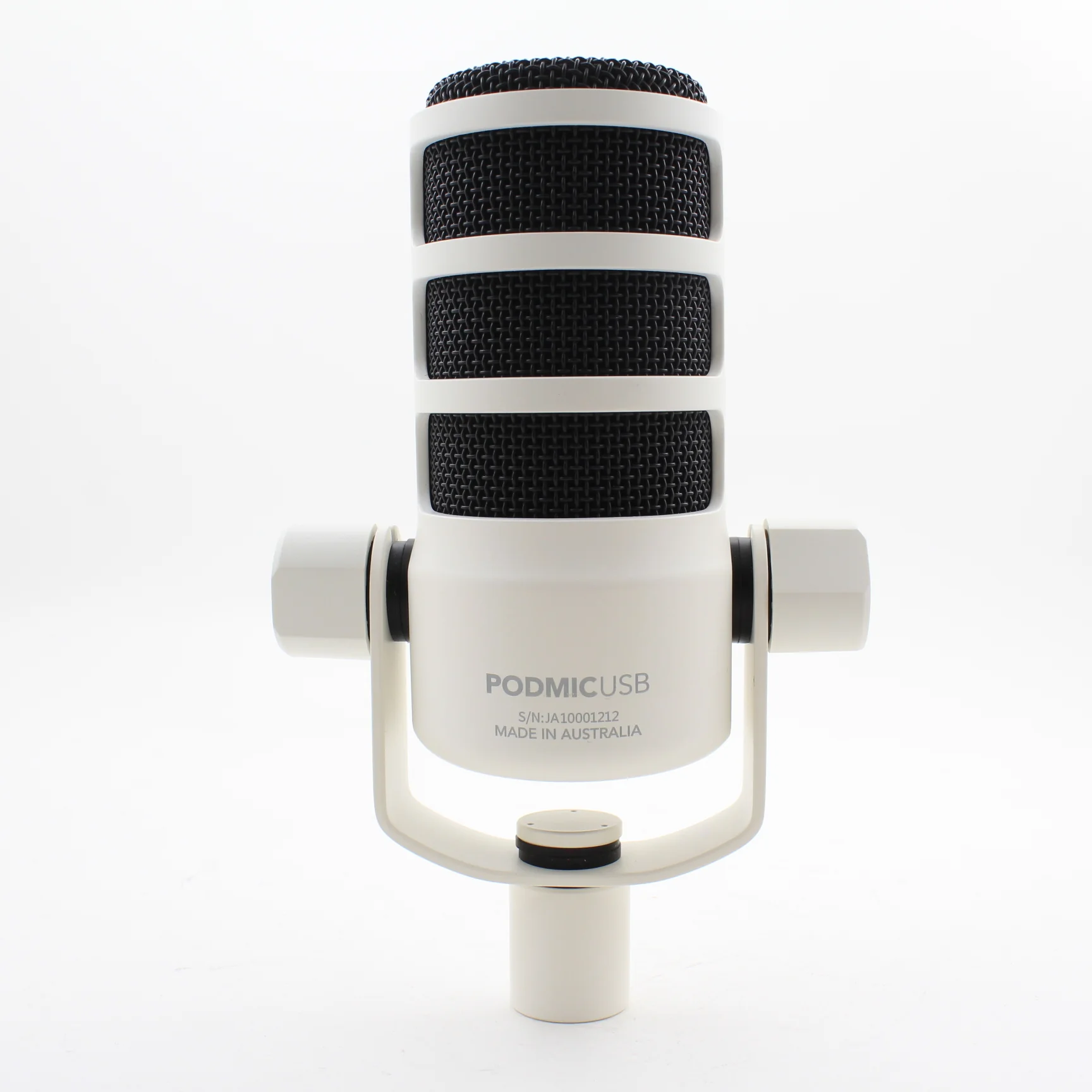 * OPEN BOX GOOD * RODE PodMic USB and XLR Dynamic Broadcast Microphone (White) - Image 2