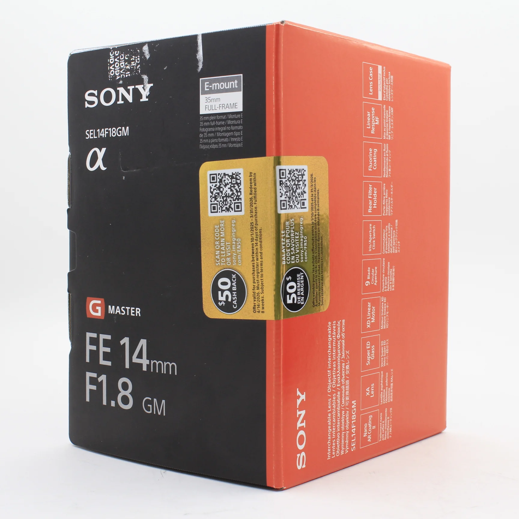 * OPEN BOX GOOD * Sony FE 14mm f/1.8 GM Lens - Image 13