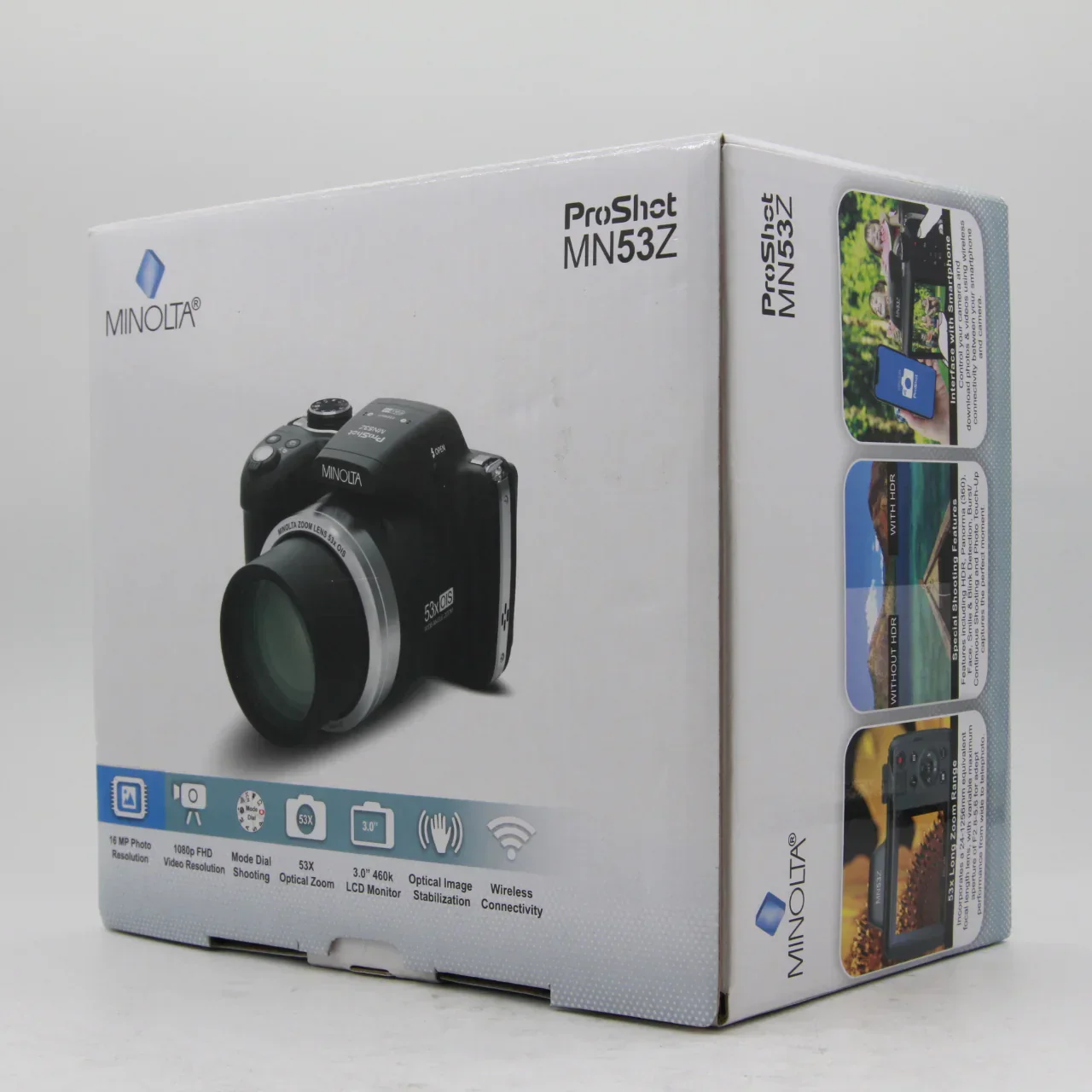 * OPEN BOX GOOD * Minolta MN53Z 16 MP HD Bridge Digital Camera with 53x Optical Zoom (Black) - Image 15