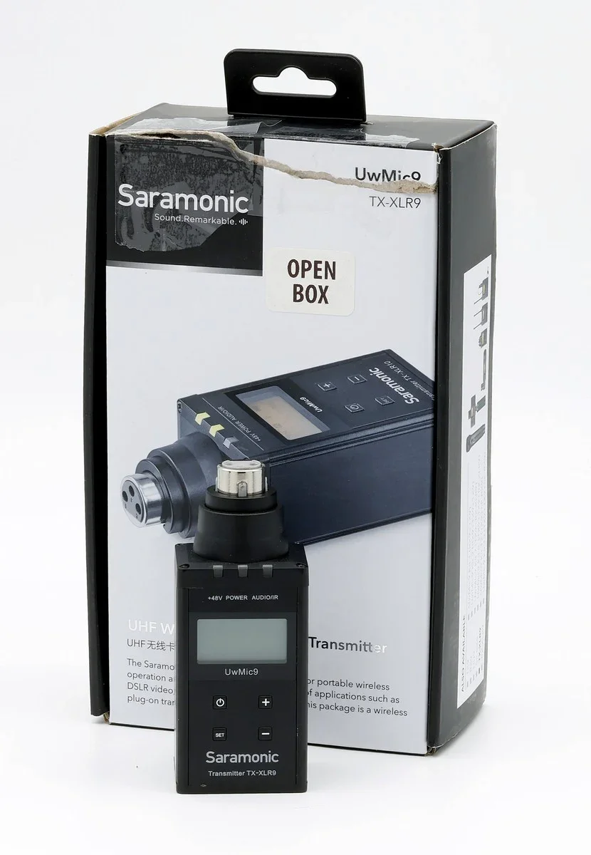 * OPEN BOX GOOD * Saramonic TX-XLR9 Wireless Plug-On Transmitter (514 to 596 MHz)