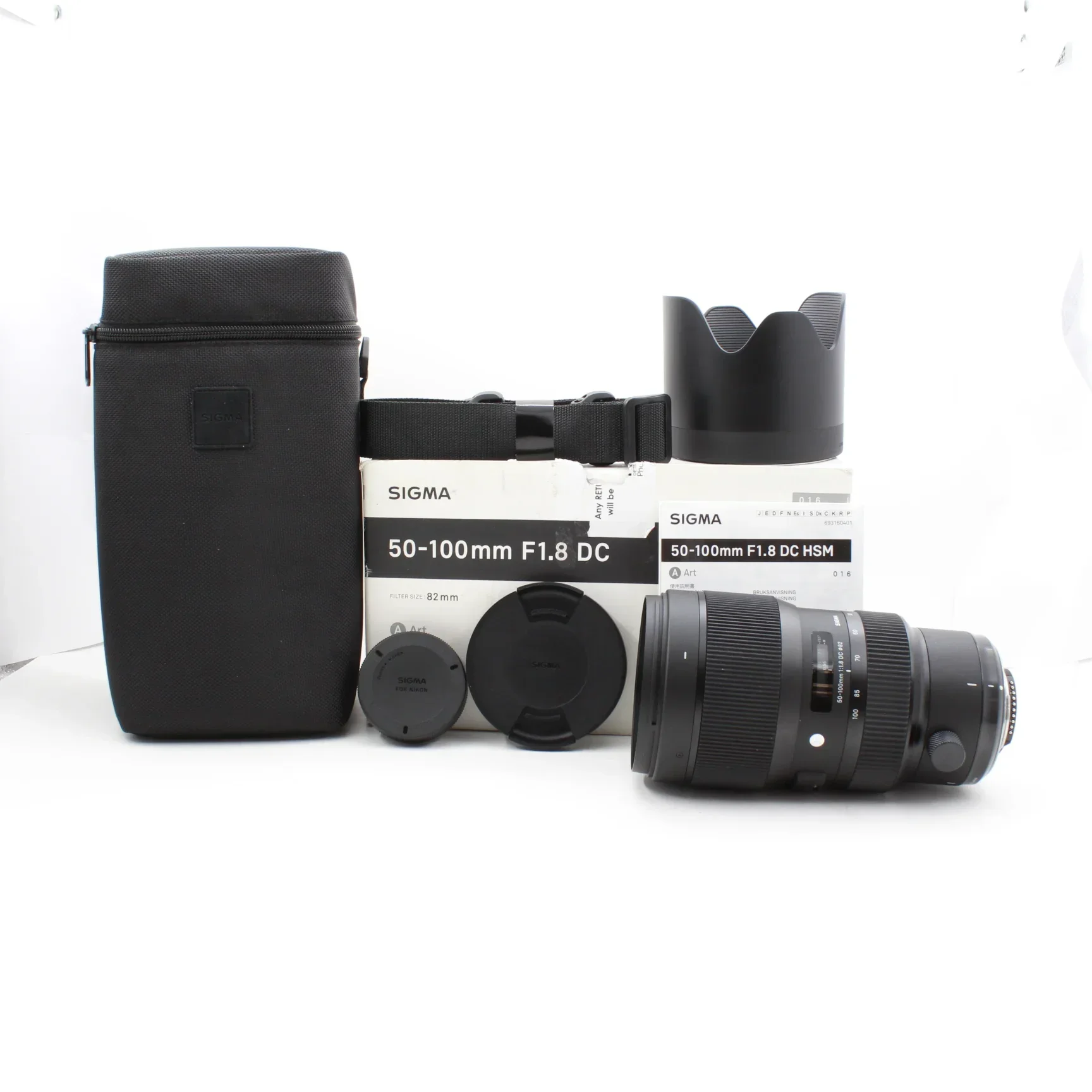 * OPEN BOX EXCELLENT * Sigma 50-100mm f/1.8 DC HSM ART Lens for Nikon F
