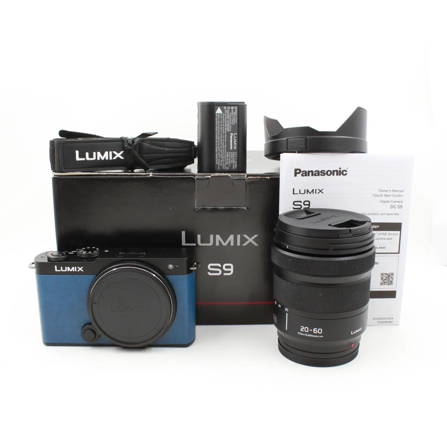 * OPEN BOX EXCELLENT * Panasonic Lumix S9 Mirrorless Camera with S 20-60mm f/3.5-5.6 Lens (Night Blue)