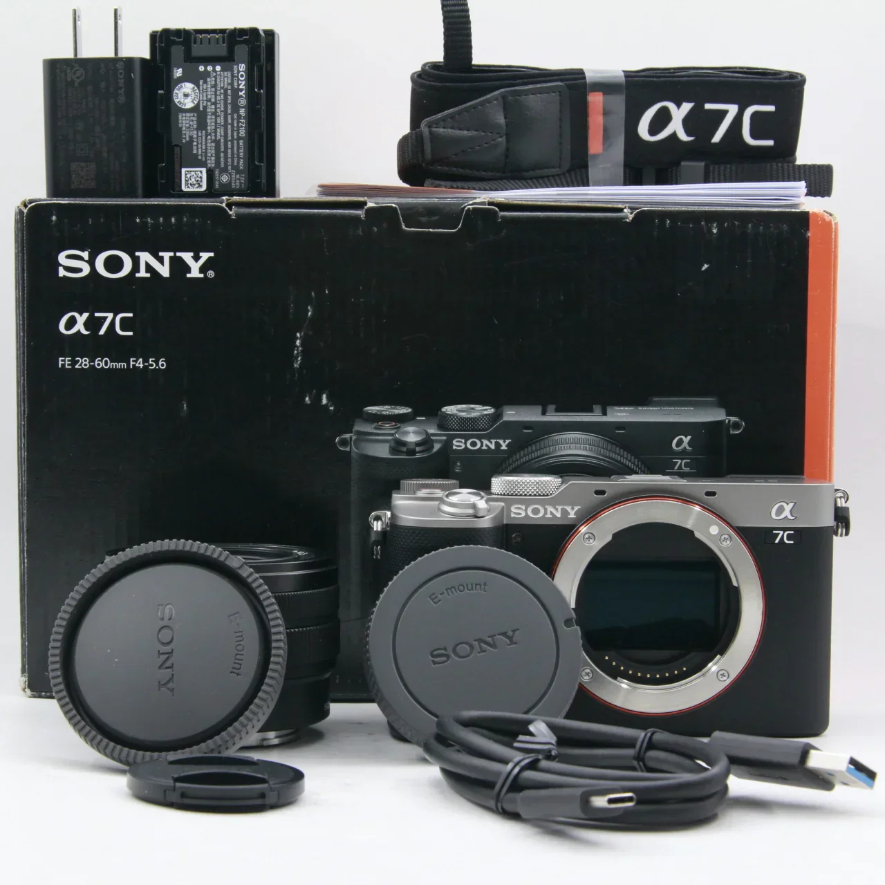 * OPEN BOX EXCELLENT * Sony Alpha a7C Mirrorless Digital Camera with FE 28-60mm f/4-5.6 Lens (Silver)