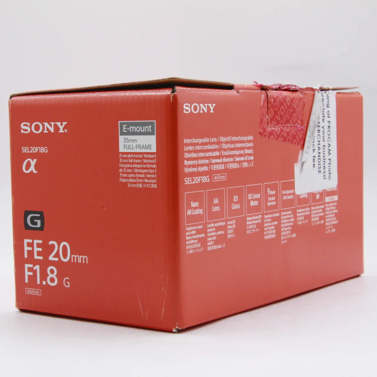 * OPEN BOX EXCELLENT * Sony FE 20mm f/1.8 G Lens - Image 9