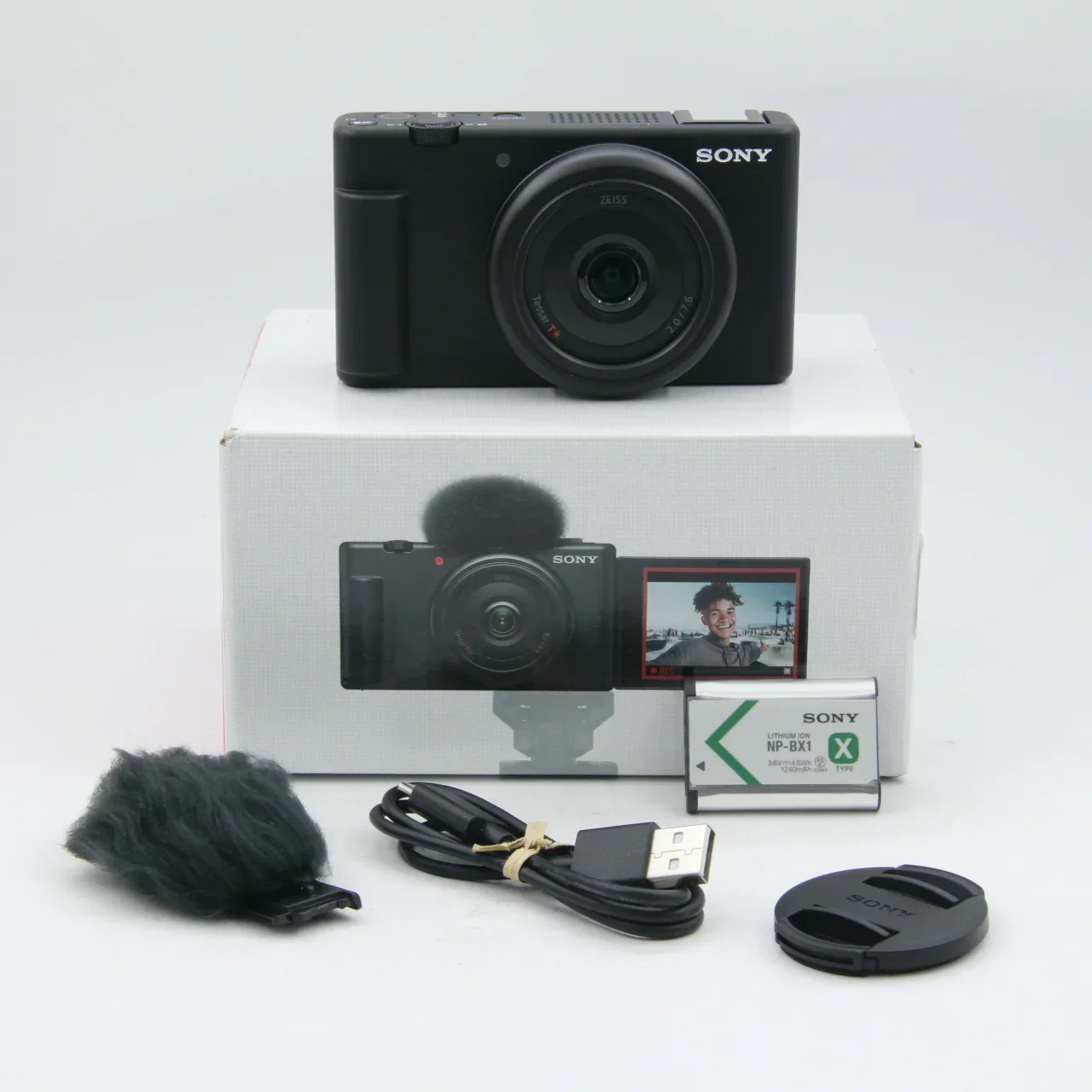 * OPEN BOX EXCELLENT * Sony ZV-1F Vlogging Camera (Black)