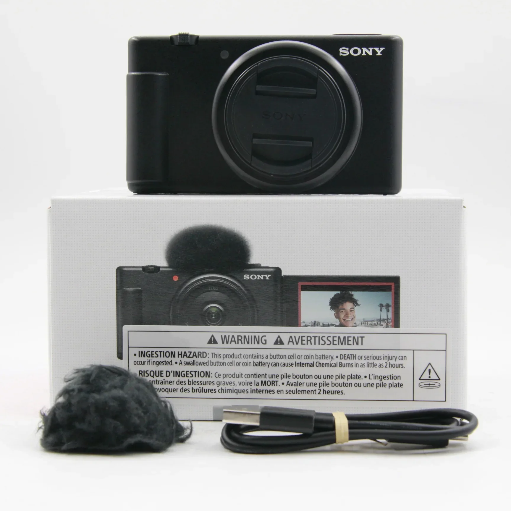 * OPEN BOX GOOD * Sony ZV-1F Vlogging Camera (Black)