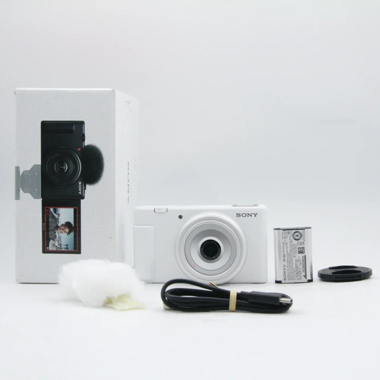 * OPEN BOX GOOD * Sony ZV-1F Vlogging Camera (White)