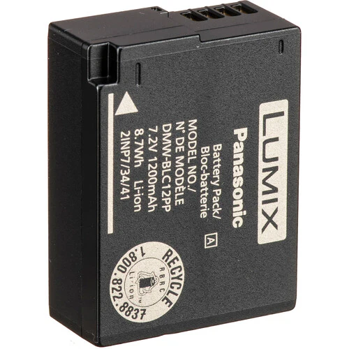 Panasonic DMW-BLC12 Rechargeable Lithium-ion Battery (7.2V, 1200mAh)