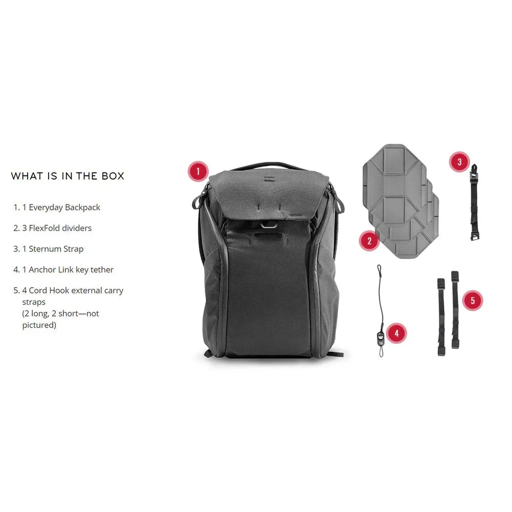 Peak Design Everyday Backpack v2 (20L, Charcoal) - Image 5