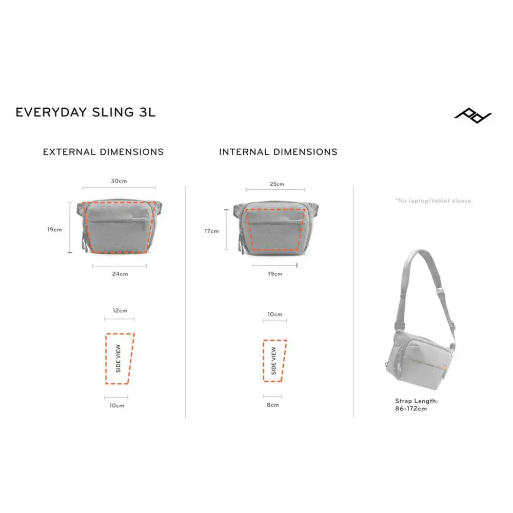 Peak Design Everyday Sling v2 (Black, 3L) - Image 12