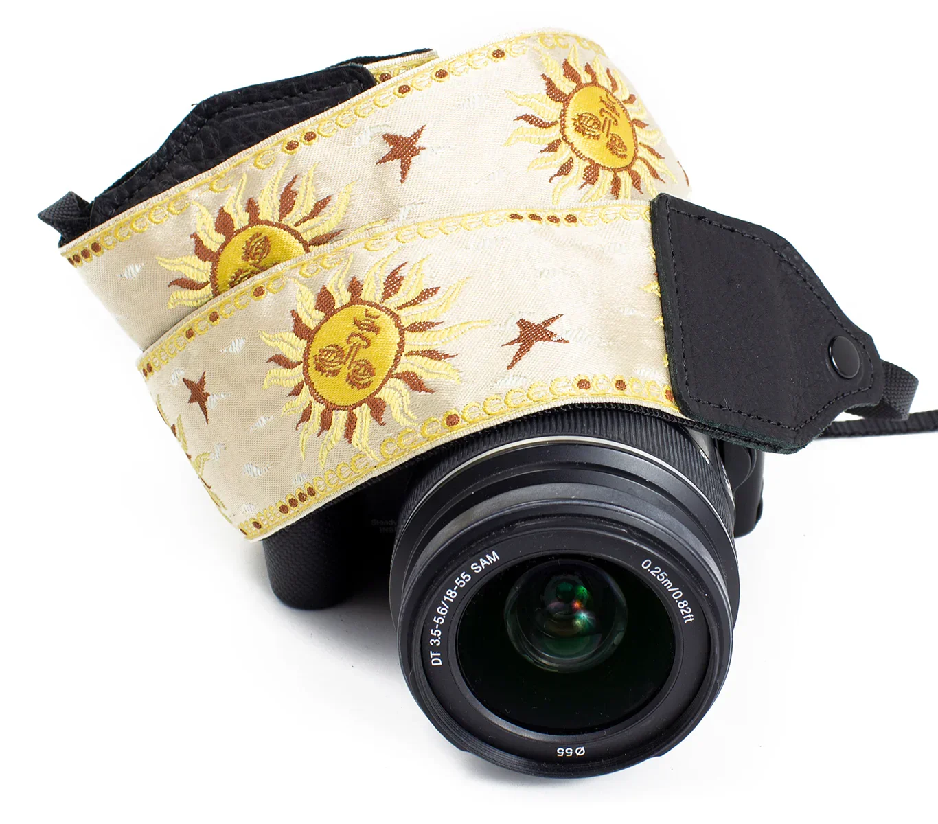 Perri's Leathers Ltd. 2" Jacquard Camera Strap (Gold Suns) - Image 3