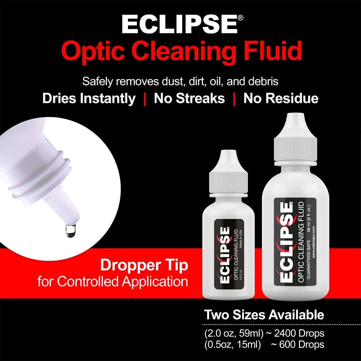 Photographic Solutions EC Eclipse Optic Sensor Cleaning Solution - 2 oz. (59 ML) - Image 5