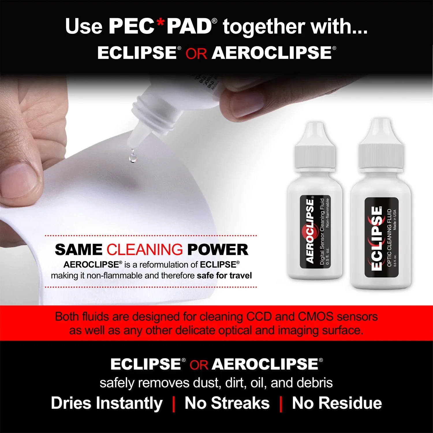 Photographic Solutions Pec-Pad Photo Wipes (4 x 4'', 100 Pack) - Image 3