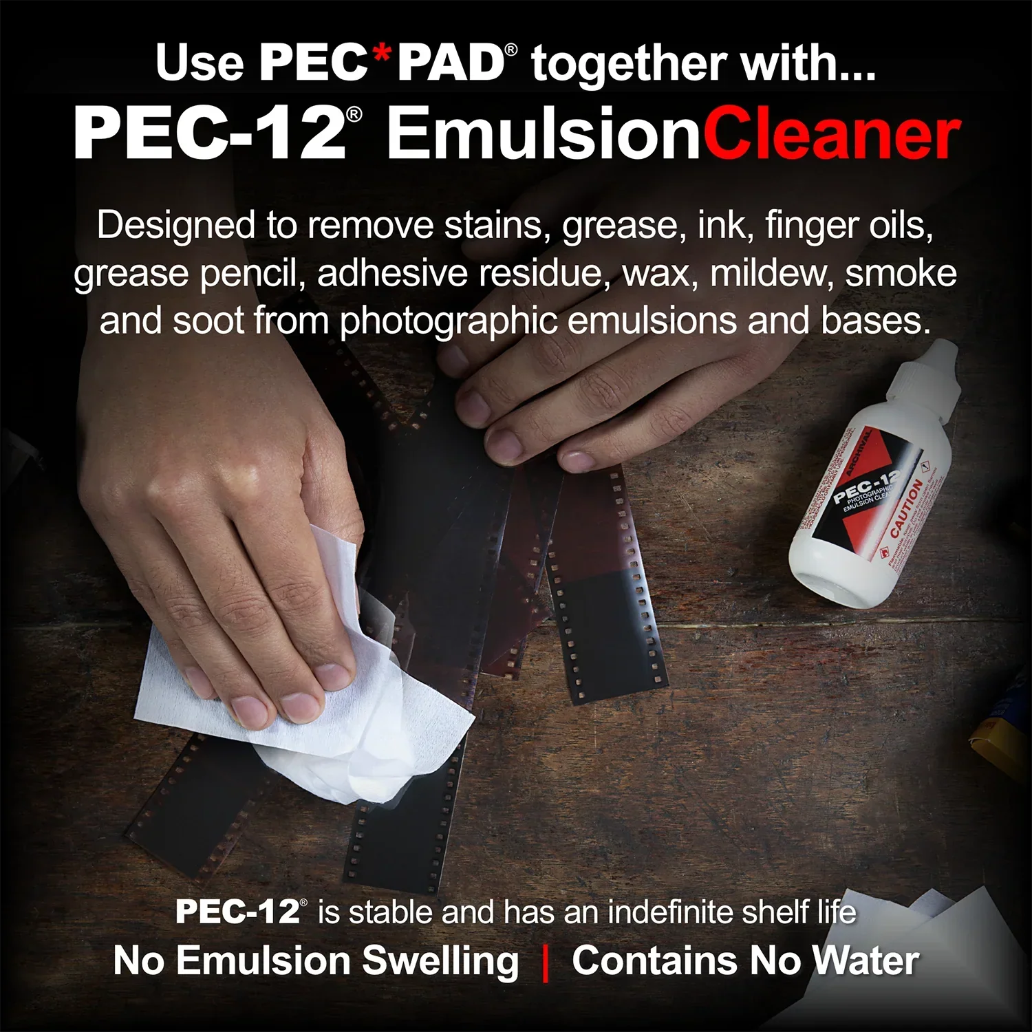 Photographic Solutions Pec-Pad Photo Wipes (4 x 4'', 100 Pack) - Image 5