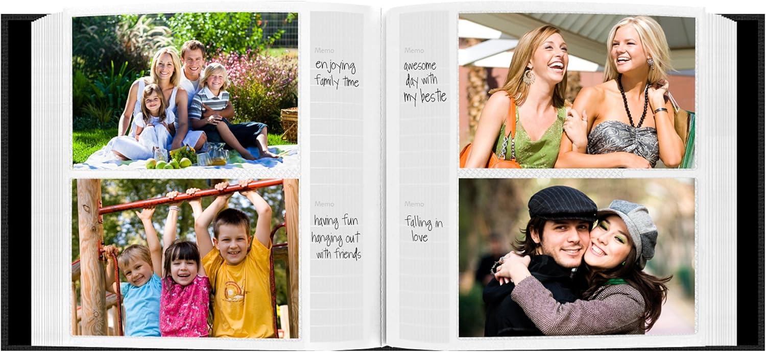 Pioneer Embossed Leatherette Frame Photo Album (Black Floral) - Image 4