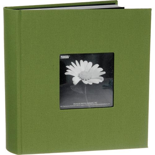 Pioneer Fabric Cover Photo Album 2 up / 200 Pocket / 4 x 6 - (Herbal Green)