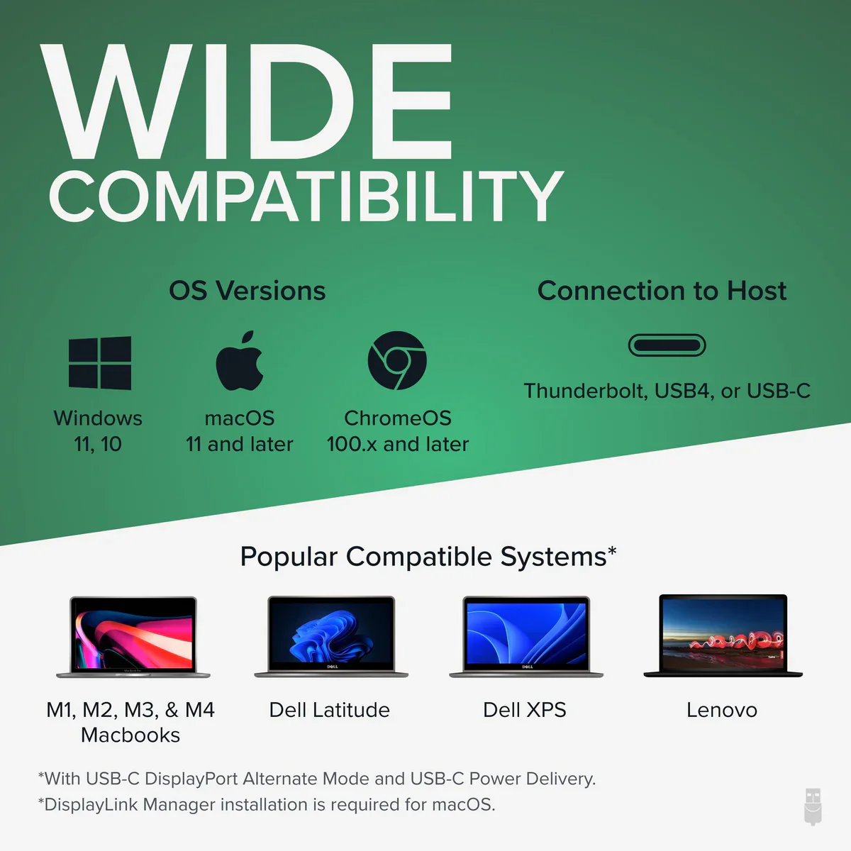 Plugable USB-C Triple Display Docking Station w/ 100W PD Laptop Charging & 3 x HDMI - Image 7